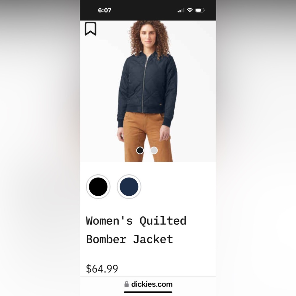 Dickies Women’s work jacket 1X Navy blue